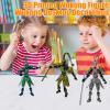 3D Printed Wukong Action Figure Movable Poseable Toy Articulated Model 15cm Dynamic Poseability Desktop Sculpture for Collectors Fans (Golden) view 3