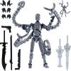 T13 Action Figure Already Assembled Accessories, T13 Multi-Jointed Movable,for Collectors Desktop Decorations t-13 Movability 3D Printed Toys (Gray, 5.5inch) view 1