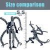 T13 Action Figure Already Assembled Accessories, T13 Multi-Jointed Movable,for Collectors Desktop Decorations t-13 Movability 3D Printed Toys (Gray, 5.5inch) view 2