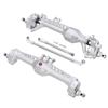 Aluminum Front and Rear Portal Axle Complete Set for 1/10 RC Crawler Vanquish VS4-10 Phoenix F10 Chassis DIY Upgrade Parts (Silver Front Rear) view 1