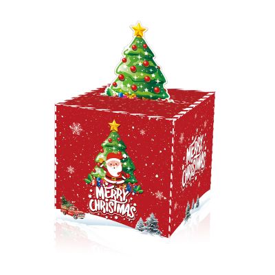 Birthday Money Box for Cash Gift Pull, Christmas DIY Birthday Money Box, Money Roll Gift Box, Surprise Gift Box for Parents, Loved Ones, Kids and Friends (2-Merry Christmas)