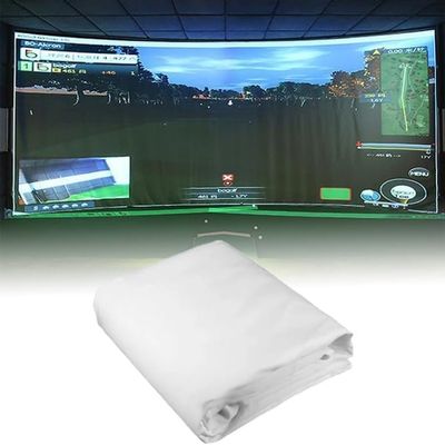 Golf Simulator Impact Screen,Installed on Golf Hitting Net Frame, Sim Ball Simulator Impact Display Projection Screen Cloth for Outdoor Indoor Home Golf Training-3 * 4