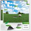 Golf Simulator Impact Screen,Installed on Golf Hitting Net Frame, Sim Ball Simulator Impact Display Projection Screen Cloth for Outdoor Indoor Home Golf Training-3 * 4 view 4