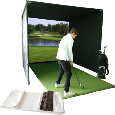 Indoor Golf Simulator Impact Screen,Golf Simulators Projection Screen for Golf Training,Golf Simulator Screen for Indoor/Outdoor Golf Training -3 * 2m