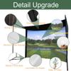 Indoor Golf Simulator Impact Screen,Golf Simulators Projection Screen for Golf Training,Golf Simulator Screen for Indoor/Outdoor Golf Training -3 * 2m view 4