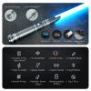 DAMIENSABER Upgrade Xenopixel 3.0 Motion Control Light Saber, Smooth Swing with Light Sabers 34 Sound Fonts Infinite Color Changing, Metal Hilt Dueling Light Sabers for Adults-Grey view 2