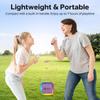 Contixo KS1 Mini Karaoke Machine for Kids, Portable Bluetooth Speaker with 2 Wireless Microphones & Dynamic Lights for Boys & Girls, Home Party Entertainment Toy (Purple) view 4