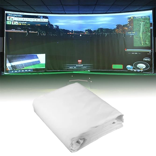 Golf Simulator Impact Screen, Virtual Golf Simulator Screen, Golf Curtain Thickened Projection Screen for Indoor and Outdoor Golf Training, Men's Indoor Outdoor Sports Games 3 * 4