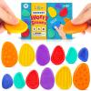 Fidget Toys Sensory Stone for Kids: 12 Pack Texture Worry Stone - Soothing Sensory Tools for Autism Children Calming - Quiet Fidgets for Student Classroom Prizes Easter Basket Stuffers Egg Fillers view 1