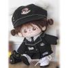 niannyyhouse 20cm Plush Doll Clothes Hat Coat Skirt Trousers Shirt Tie Bag Shoes College Uniform 8in Doll Dressup (Black-A1) view 2