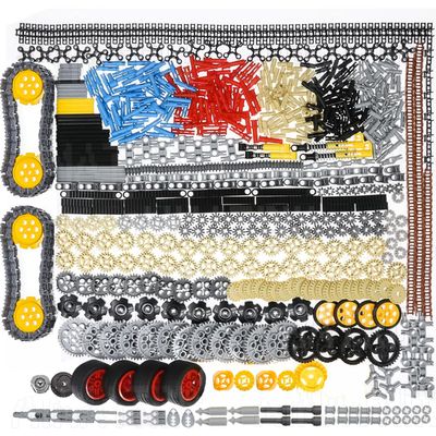 AIMATRIX 899Pcs Technic Gears and Axles, Car Tracks-Tires with Gears-Pins-Shock absorbers - Differentials,Compatible with Mainstream Building Block Brand Technic Sets