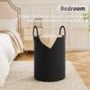 Artfeel Laundry Basket,Woven Cotton Rope Laundry Hamper,60L for Decorative Storage of Dirty Clothes,Toys and Blankets in Bathroom,Baby Room and Living Room view 3