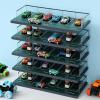 Seenelling Storage Display Garage for Hot Diecast Wheels Toy Car Parking Garage Diorama Freestanding Storage Display Case for 1/64 Scale Diecast with 5 Levels 30 Spots Maximum 50 Cars view 2