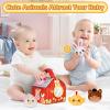 Baby Toys 0-6 6-12 Months, Plush Big Red Barn with Farm Animals, Soft Sensory Toys with Crinkle, Rattles for 0-3-6-9-12 Month Newborn Infant, Christmas Easter Birthday Gifts for Baby Boys Girls view 3