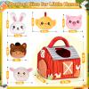 Baby Toys 0-6 6-12 Months, Plush Big Red Barn with Farm Animals, Soft Sensory Toys with Crinkle, Rattles for 0-3-6-9-12 Month Newborn Infant, Christmas Easter Birthday Gifts for Baby Boys Girls view 4