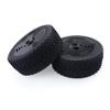 DAIHAOUU for ZD for Racing Accessories 1/8 Off Road Short Trucks Car Wheels Tires for Redcat for HPI for Savage Car Orange Black Hub and Tire Parts(Black) view 1