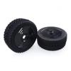 DAIHAOUU for ZD for Racing Accessories 1/8 Off Road Short Trucks Car Wheels Tires for Redcat for HPI for Savage Car Orange Black Hub and Tire Parts(Black) view 3