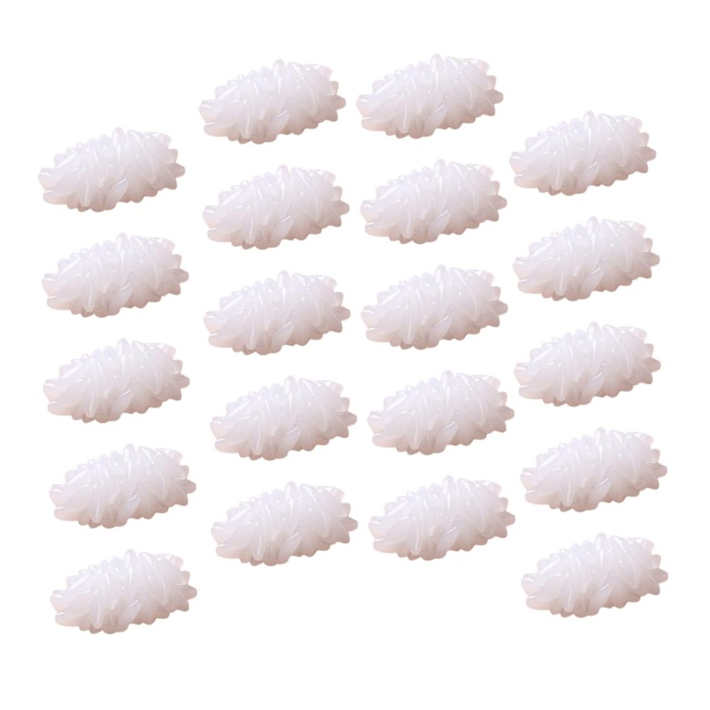 Abaodam 24pcs Realistic Fake Rice Models Decorative Rice Props DIY Handicrafts Making Supplies