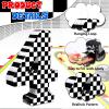 Lewtemi Race Car Number 4 Piata Small Checkered Race Car Birthday Party Decoration Black and White Racing Piata with Stick Confetti Eye Mask for Celebration 15.3 x 10.6 x 2.8 Inch view 3