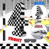 Lewtemi Race Car Number 4 Piata Small Checkered Race Car Birthday Party Decoration Black and White Racing Piata with Stick Confetti Eye Mask for Celebration 15.3 x 10.6 x 2.8 Inch view 4