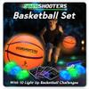 Starlux Games Light Up Basketball Set: Starshooters  Rechargeable, w/10 Game & Training Modes + Marker Lights | Ages 8+ | Glow in The Dark | Sports & Basketball Gifts for Boys 8-12 view 1