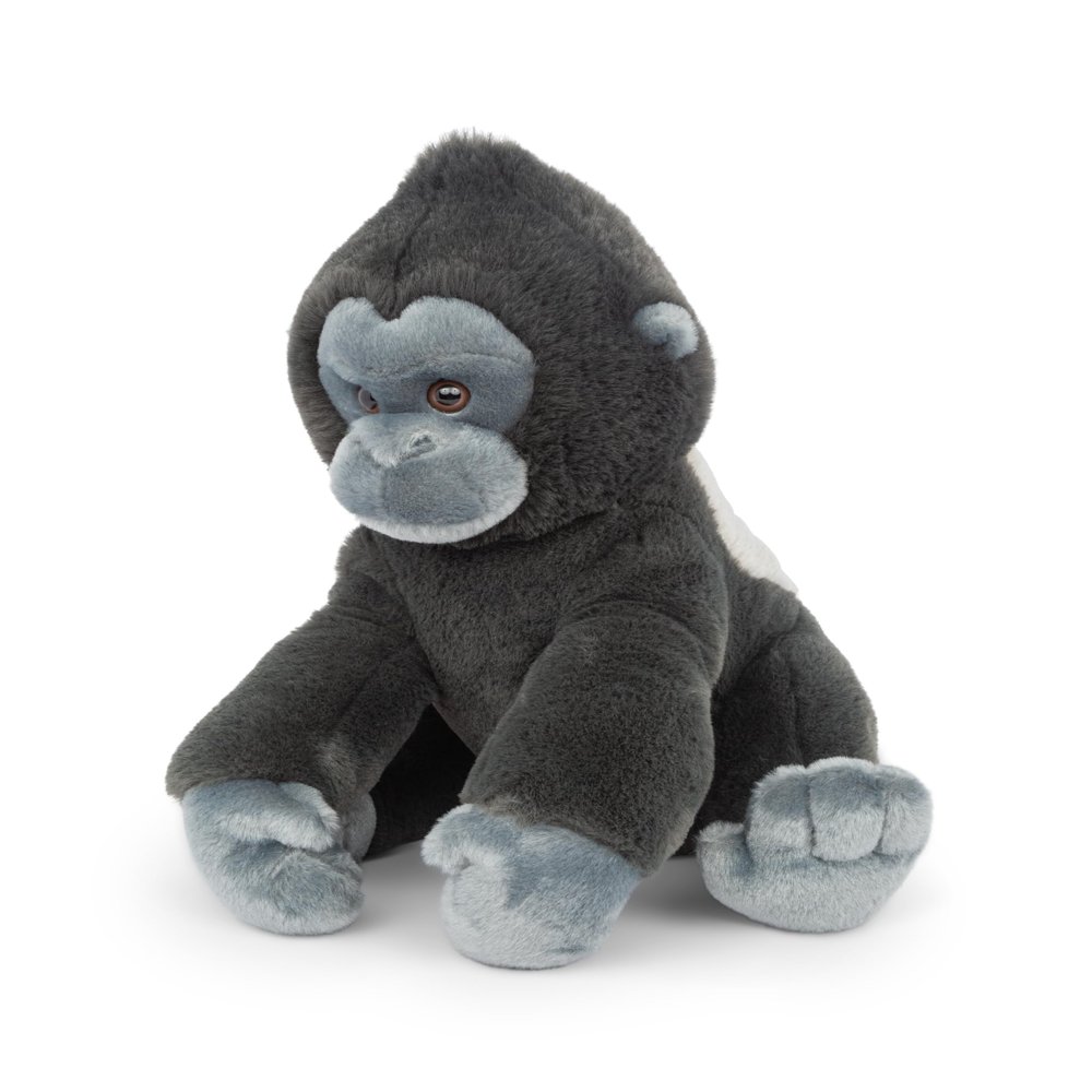 Fahlo Tracking Plush | Includes 12" Plush, Interactive 3D Tracking Map, and Wildlife Conservation Support | Eco-Friendly & Safe for All Ages | (Gorilla)