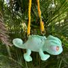 9.5in Pascal Plush Chameleon Stuffed Animal Shoulder bag view 3