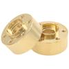 Vgoohobby RC Brass Weights 12mm Hex Hub Extended Adapters for 1.9/2.2inch Beadlock Wheel Rim Compatible with Axial SCX10 90046 Redcat TRX4 Gen7 D90 CC01 1/10 RC Crawler (Yellow,9mm) view 3