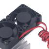 Motor Cooling Fan, RC Cooling Fan, RC Car Motor Heatsink, Heat Sink High Velocity Fan Heatsink for Traxxas Slash 4x4 Stampede 4x4 Rustler 4x4 Hoss 44 Velineon VXL 3s Heat Sink (Silver) view 4