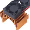 Motor Cooling Fan, RC Cooling Fan, RC Car Motor Heatsink, Heat Sink High Velocity Fan Heatsink for Traxxas Slash 4x4 Stampede 4x4 Rustler 4x4 Hoss 44 Velineon VXL 3s Heat Sink (Gold) view 4