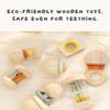 7 PCS Wooden Baby Toys Set - Organic Infant Rattles Newborns 0-6 Month & Montessori-Inspired Musical Instruments for 0-12 Month - Natural Toddler Developmental Toys view 4