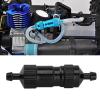 Aluminum Alloy RC Fuel Filter, Universal RC Accessory Oil Fuel Filter Replacement for Airplane (Black) view 2