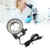 144 LED Beads Bright Microscope Light, Adjustable Brightness, USB Powered, Compatible with 23.5-64mm Lens Diameter, Ideal for Various Stereoscopic Microscopes, Upgraded to 144 view 3