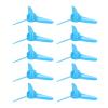 10PCS 70mm 3 Blades Propeller XR-148 Spare RC Plane Propellers Easy to Install and Replace Compatible with 2mm Motor Shaft ABS Material for RC Toy Boat Car Model Accessories (Blue) view 3