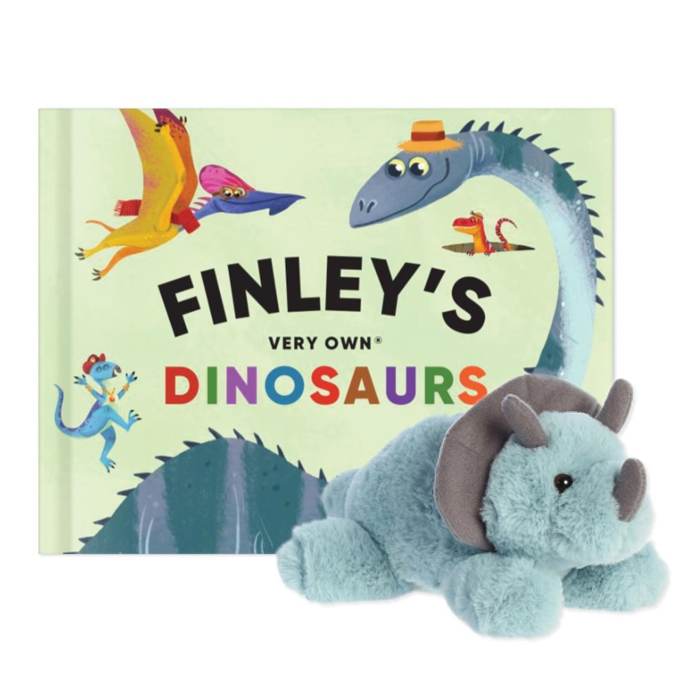 My Very Own Dinosaurs - Personalized Children's Book and Dino Plush Gift Set | 9" x 11" | I See Me!