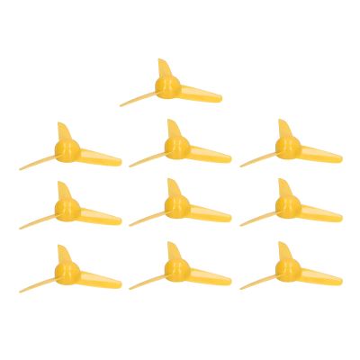 10PCS 70mm 3 Blades Propeller XR-148 Spare RC Plane Propellers Easy to Install and Replace Compatible with 2mm Motor Shaft ABS Material for RC Toy Boat Car Model Accessories