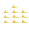 10PCS 70mm 3 Blades Propeller XR-148 Spare RC Plane Propellers Easy to Install and Replace Compatible with 2mm Motor Shaft ABS Material for RC Toy Boat Car Model Accessories view 1