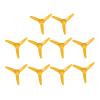 10PCS 70mm 3 Blades Propeller XR-148 Spare RC Plane Propellers Easy to Install and Replace Compatible with 2mm Motor Shaft ABS Material for RC Toy Boat Car Model Accessories view 3