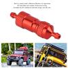 Aluminum Alloy RC Fuel Filter, Universal RC Accessory Oil Fuel Filter Replacement for Airplane (red view 2