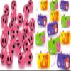 ArtCreativity Glow in The Dark Smile Face Bouncy Balls (Pink) & Kids Camera Toy Set (12 PCs) view 1