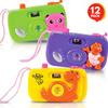 ArtCreativity Glow in The Dark Smile Face Bouncy Balls (Pink) & Kids Camera Toy Set (12 PCs) view 2