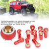Alomejor RC Ball Joint Screw Metal Rod End Replacement Kit 1/10 RC Car Pull Connecting Rod for SCX10 (Red) view 3