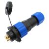 QXCIVR SP20 Water.Proof Connector 2 Hole Flange Outlet 2/3/4/5/6/7/8/9/12/14Pin IP68 Cable Connector(3 pin) view 2