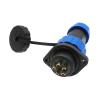 QXCIVR SP20 Water.Proof Connector 2 Hole Flange Outlet 2/3/4/5/6/7/8/9/12/14Pin IP68 Cable Connector(3 pin) view 3