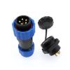 QXCIVR SP20 Water.Proof Connector 2 Hole Flange Outlet 2/3/4/5/6/7/8/9/12/14Pin IP68 Cable Connector(3 pin) view 4