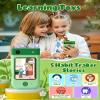 Kids Smart Phone Toys for Boys, Christmas Birthday Gifts for Girls Boys Ages 3-10, Touchscreen Toddler Learning Play Toy Phone with Rotating Camera, Game, Music Player, 8GB SD Card(Green Dinosaur) view 4