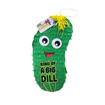 APINATA4U 20" Pickel Piata - Kind of Big Dill or No Big Dill - Cucumber Pinata for Bachelorette & Night Out Veggies Birthday Party Celebrations
