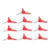 10PCS 70mm 3 Blades Propeller XR-148 Spare RC Plane Propellers Easy to Install and Replace Compatible with 2mm Motor Shaft ABS Material for RC Toy Boat Car Model Accessories (Red) view 1