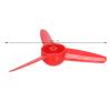 10PCS 70mm 3 Blades Propeller XR-148 Spare RC Plane Propellers Easy to Install and Replace Compatible with 2mm Motor Shaft ABS Material for RC Toy Boat Car Model Accessories (Red) view 4