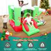 Wohh Christmas Jump 'n Slide Inflatable Bouncer for Kids Complete Setup with Blower - 80" x 91" Play Area - 55" Tall view 3